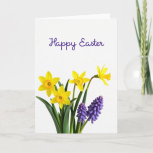 Floral Happy Easter Card