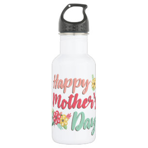 Floral Happy Mother's Day 532 Ml Water Bottle