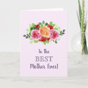 Floral Happy Mother's Day Card