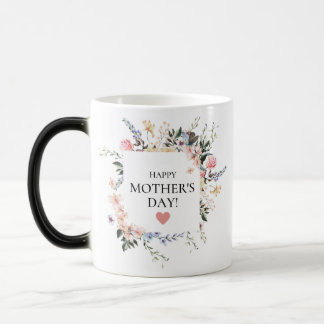 Floral Happy Mother's Day Gift for MOM Magic Mug