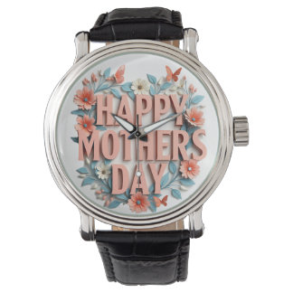 Floral Happy Mother's Day Ladies' watch