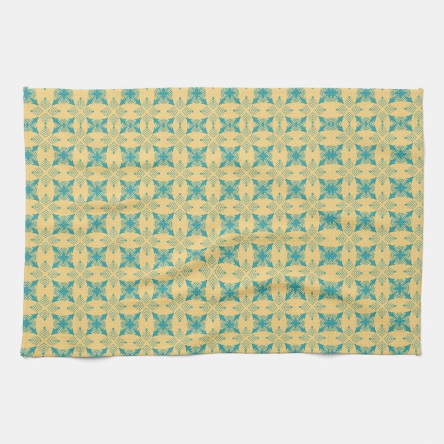 Floral Harmony- Tea towel (Horizontal)