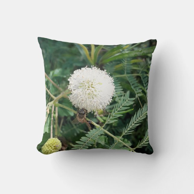Floral Harmony Throw Pillow (Front)