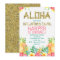 Floral Hawaiian Luau Birthday Invitation