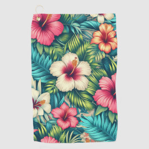 Floral Hawaiian/tropical Golf Towel