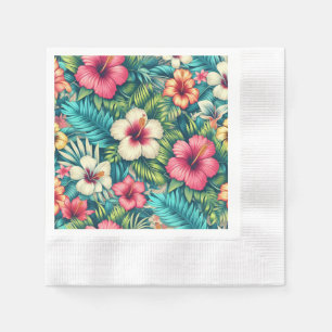 Floral Hawaiian/tropical Napkin