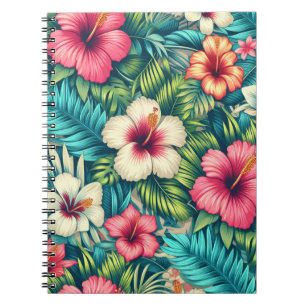 Floral Hawaiian/tropical Notebook
