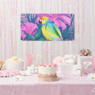 Floral/Hawaiian/Tropical/parrot  Banner
