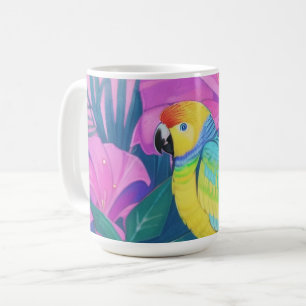 Floral/Hawaiian/Tropical/parrot  Coffee Mug