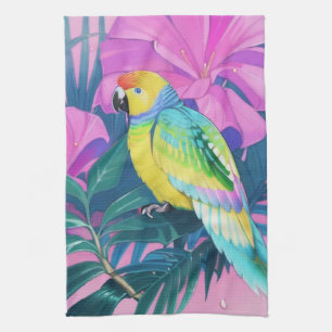 Floral/Hawaiian/Tropical/parrot  Kitchen Towel