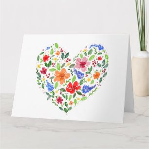 Floral Heart Card
