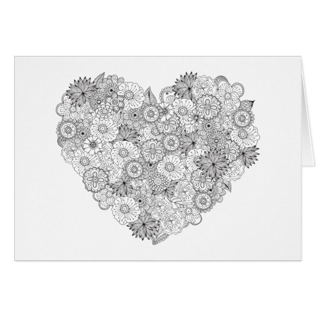 Floral Heart Doodle (Front Horizontal)