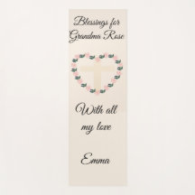 Floral Heart Faith Blessing for Graceful Grandma