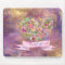 Floral Heart Gold Antique Handwriting Monogram