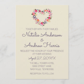 Floral Heart Invitation