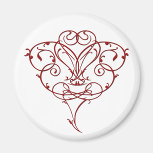Floral Heart Magnet