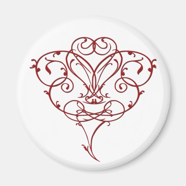 Floral Heart Magnet (Front)