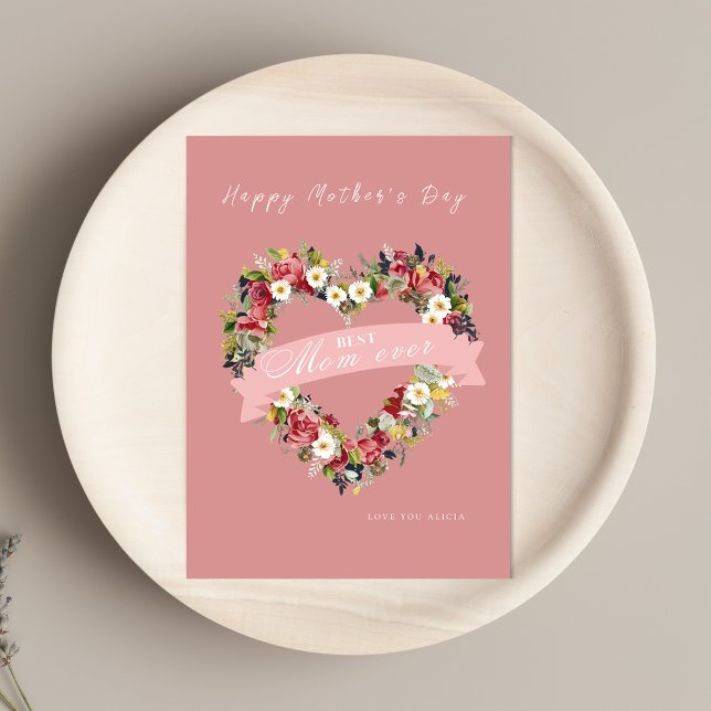 Floral heart Mother’s Day card (Creator Uploaded)