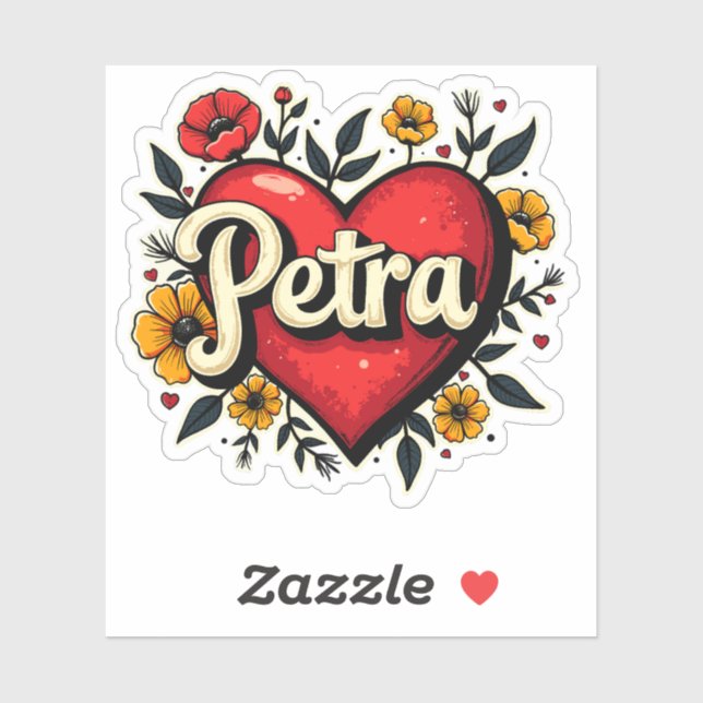 Floral Heart Petra 1 (Sheet)