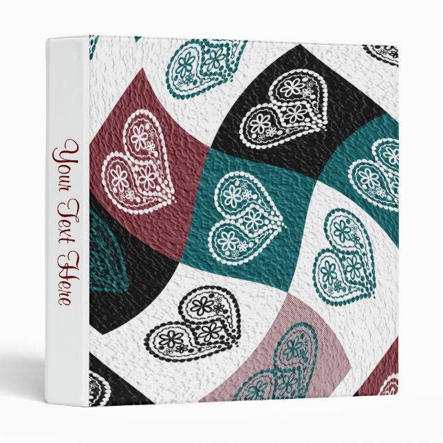 Floral heart twist Binder (Front/Spine)