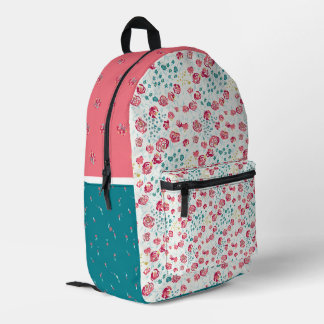 Floral Heaven Print Cut Sew Backpack