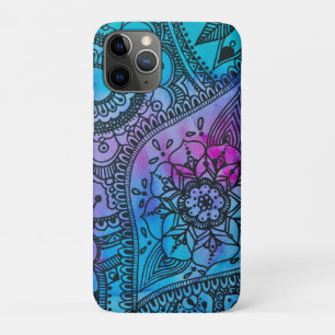 Floral Hippie Pattern - Blue By Megaflora iPhone 11 Pro Case