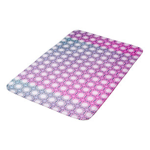 Floral Honeycombs: Geometric Pattern of Intricate Bath Mat