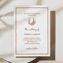 Floral Horseshoe | Minimalist Chic Western Wedding