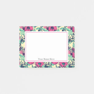 Floral Hot Pink Pattern  Post-it Notes