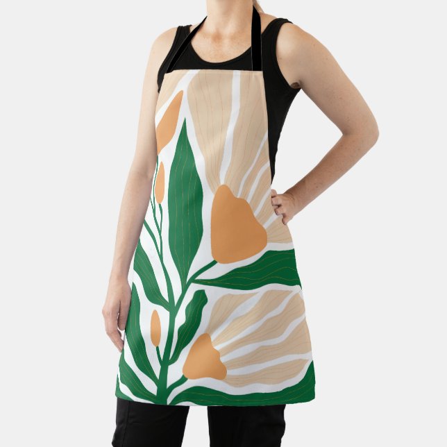 Floral Illustration Apron (Insitu)