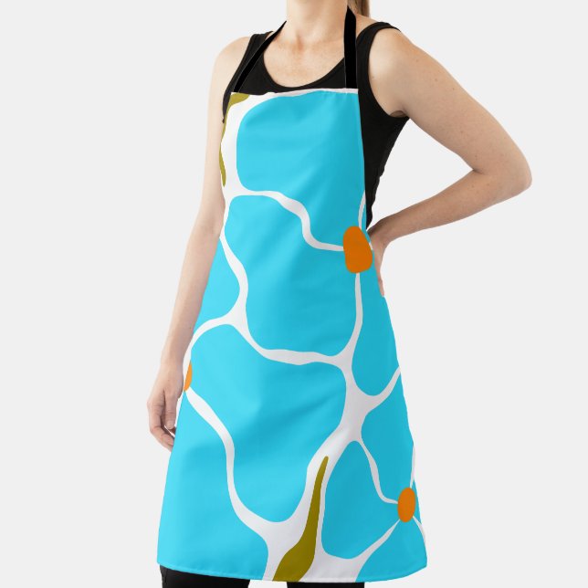 Floral Illustration Apron (Insitu)