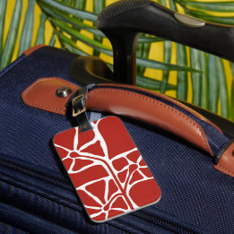 Floral Illustration Artwork Luggage Tag