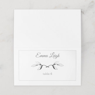 Floral Illustration Place Cards