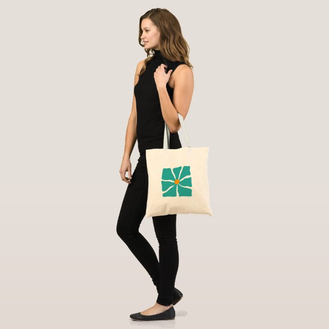Floral Illustration Tote Bag (Front (Model))