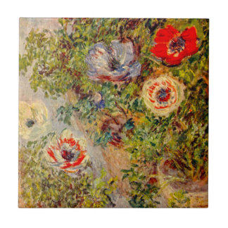 Floral Impressionist Painting - Claude Monet Tile