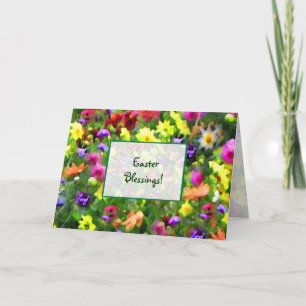 Floral Impressions Easter Holiday Card