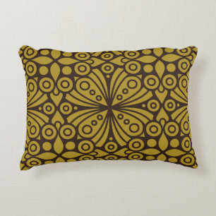 Floral Indian Pattern Layeredabstract, art, home d Accent Pillow