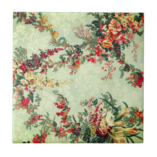Floral Industrial arts of the 19th Century Tile