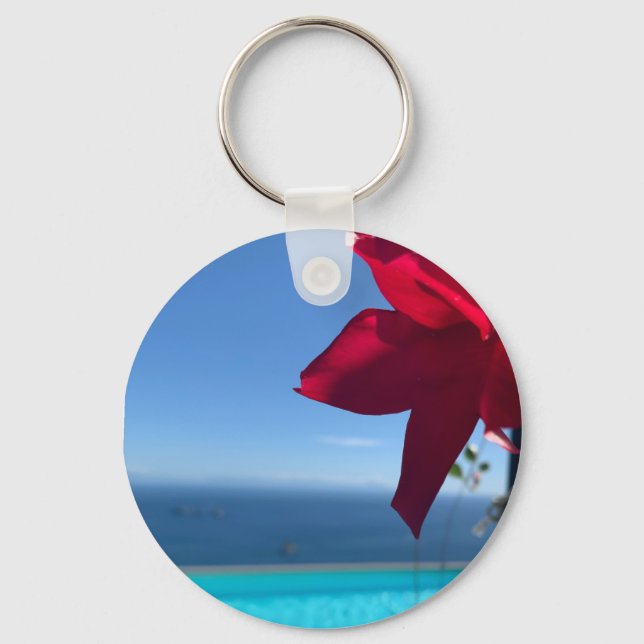 Floral Infinity Pool Keychain (Front)