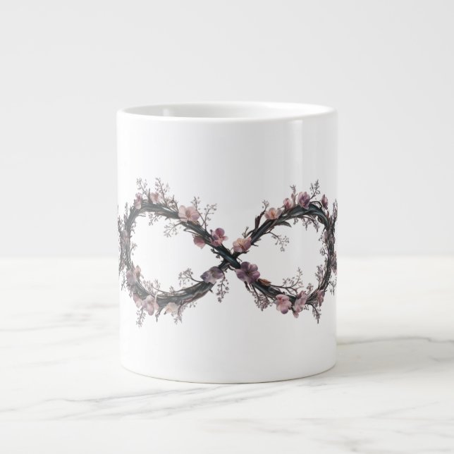 Floral Infinity Specialty Jumbo Mug – Endless Love (Front)
