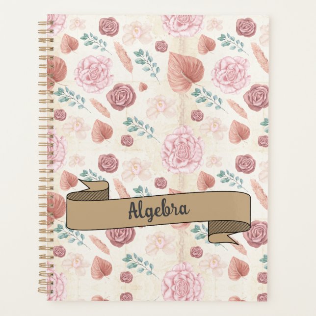 Floral Inspire School  Planner (Front)