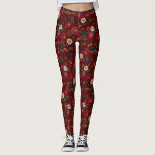 Floral Inspired Wife Valentine Women Gym Clothes Leggings