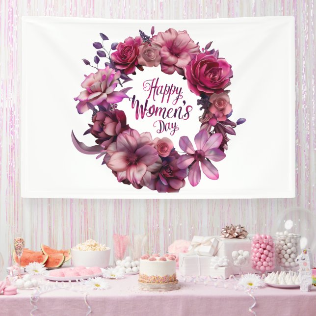  Floral International Women's Day 2025 Banner (Party)