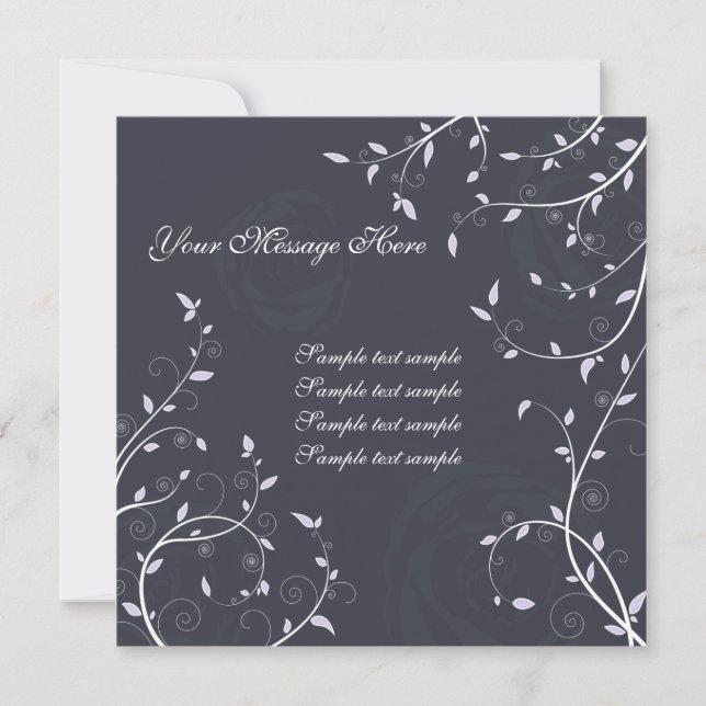 Floral Invitation Card (Front)