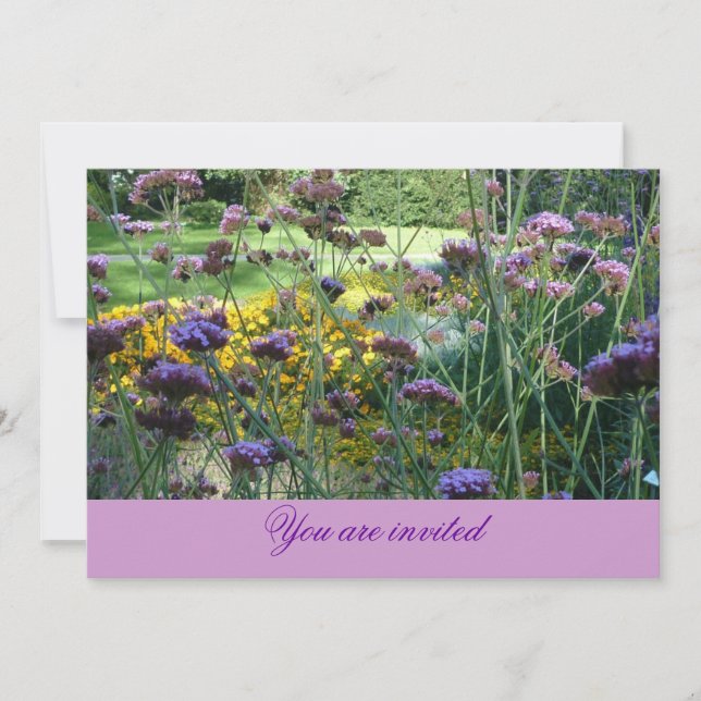 Floral Invitation-Card (lavender) Invitation (Front)