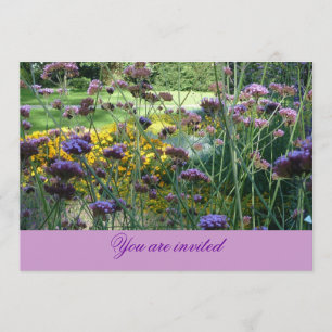 Floral Invitation-Card (lavender) Invitation