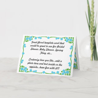 Floral Invitation et Carte de remerciements