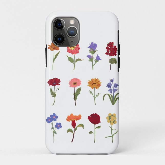 Floral iPhone 11 Pro Case| Personalized Phone Case (Back)