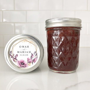 Floral Islamic Nikkah Wedding Favour Classic Round Sticker