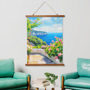 Floral Italy Hanging Tapestry